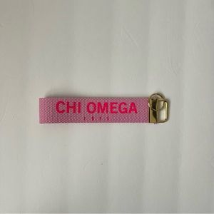Chi Omega Key fob wristlet